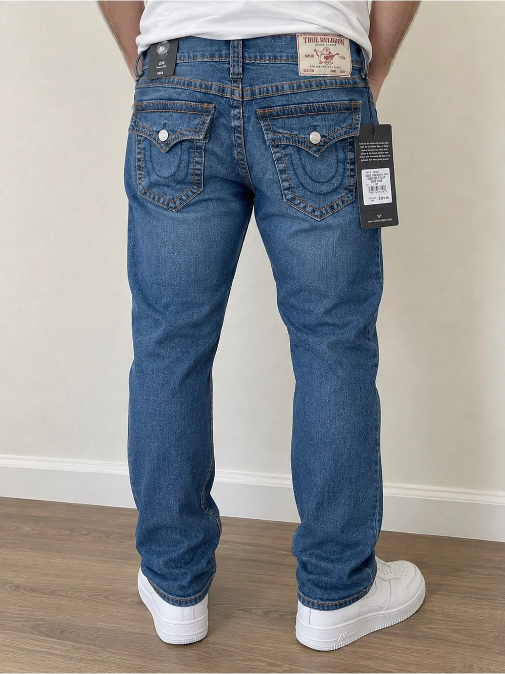 True Religion Men's Relaxed Slim Geno 34x32